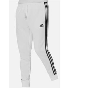 Adidas 3-Stripe Tapered‎ Cuff Sweatpants Pants NWT Mens 3XL White Black